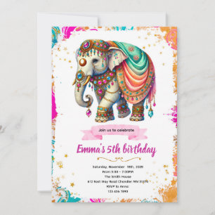 Invitation à la fête de l'éléphant indien