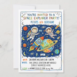 Invitation à la fête de l'explorateur spatial