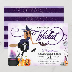 Invitation à la fête de l'Halloween