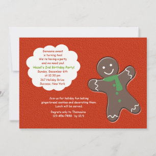 Invitation à la fête de l'homme en pain d'épices