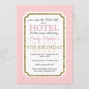 Invitation à la fête de l'hôtel