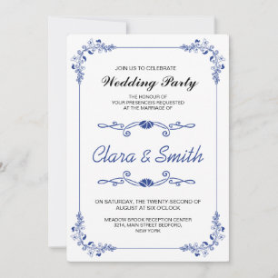 Invitation à la fête de mariage