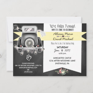 Invitation à la fête de mariage de l'après-table d