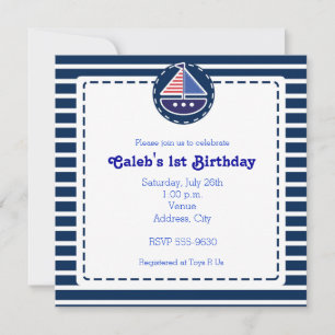 Invitation à la fête de naissance de bébé avec bat