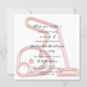 Invitation à la fête de nettoyage Aspirateur Femme