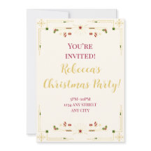 Invitation à la fête de Noël