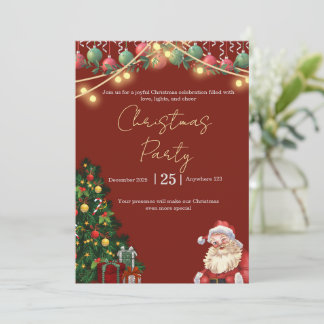 Invitation à la fête de Noël
