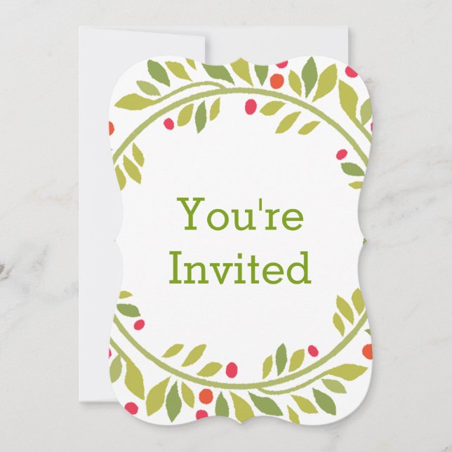Invitation à la fête de Noël (Devant)