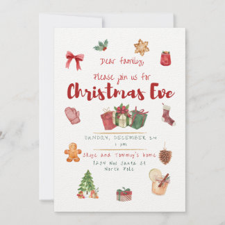 Invitation à la fête de Noël