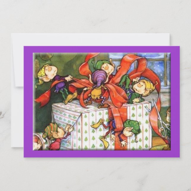 Invitation à la fête de Noël (Devant)