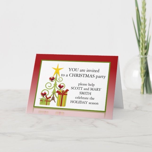 Invitation à la fête de Noël (Devant)