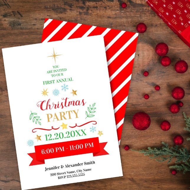 Invitation à la fête de Noël (Créateur téléchargé)