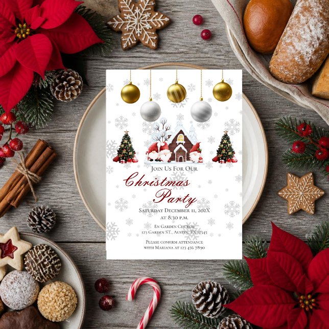 Invitation à la fête de Noël (Créateur téléchargé)