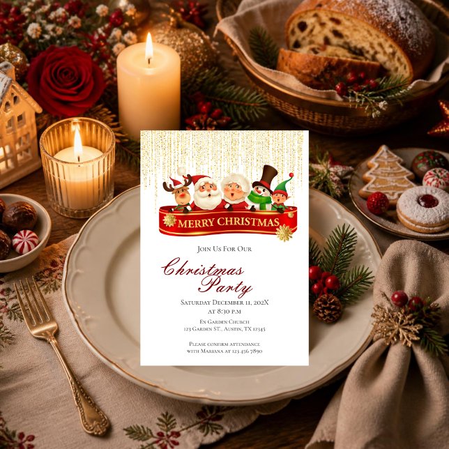 Invitation à la fête de Noël (Créateur téléchargé)