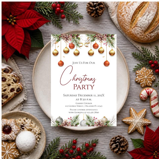 Invitation à la fête de Noël (Créateur téléchargé)