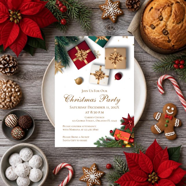 Invitation à la fête de Noël (Créateur téléchargé)
