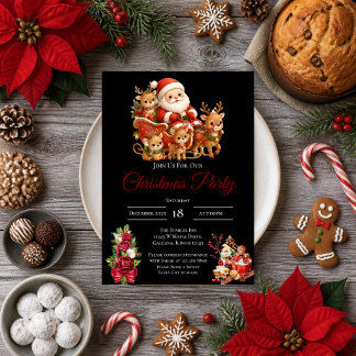 Invitation à la fête de Noël