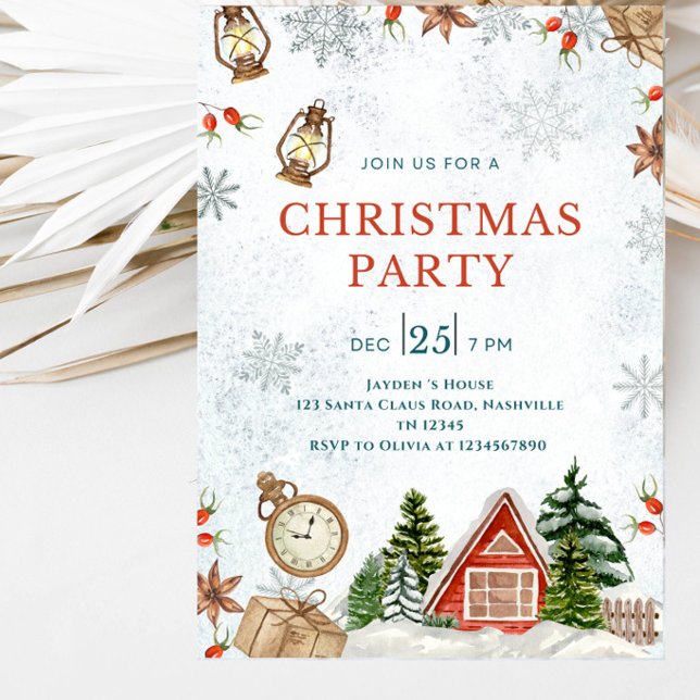 Invitation à la fête de Noël (Créateur téléchargé)