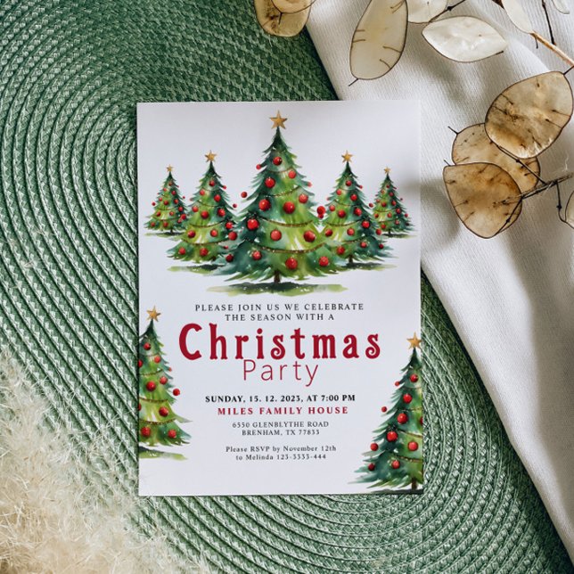 Invitation à la fête de Noël (Créateur téléchargé)