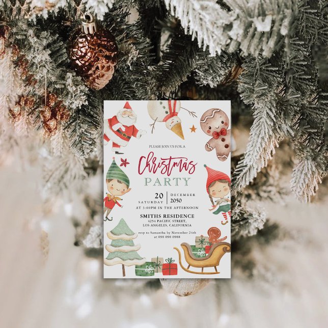 Invitation à la fête de Noël (Créateur téléchargé)