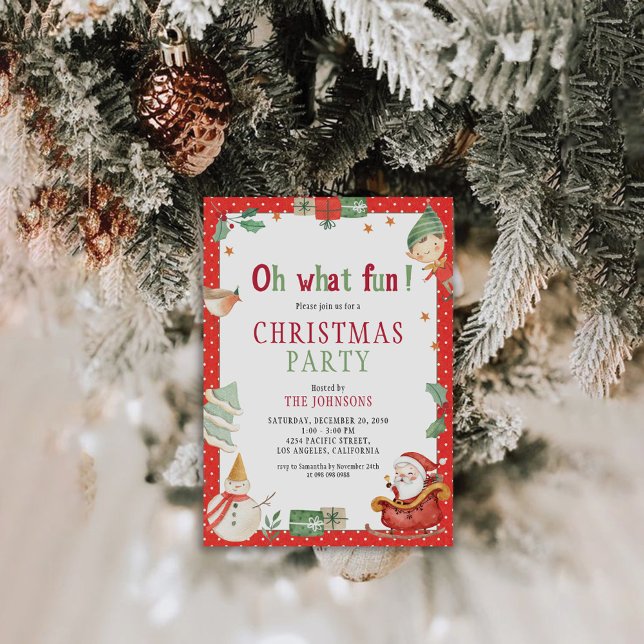 Invitation à la fête de Noël (Créateur téléchargé)
