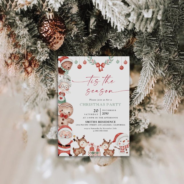 Invitation à la fête de Noël (Créateur téléchargé)