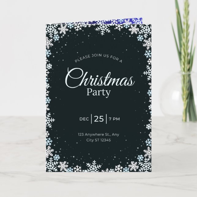 Invitation à la fête de Noël  (Devant)