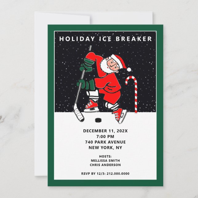 Invitation à la fête de Noël (Devant)