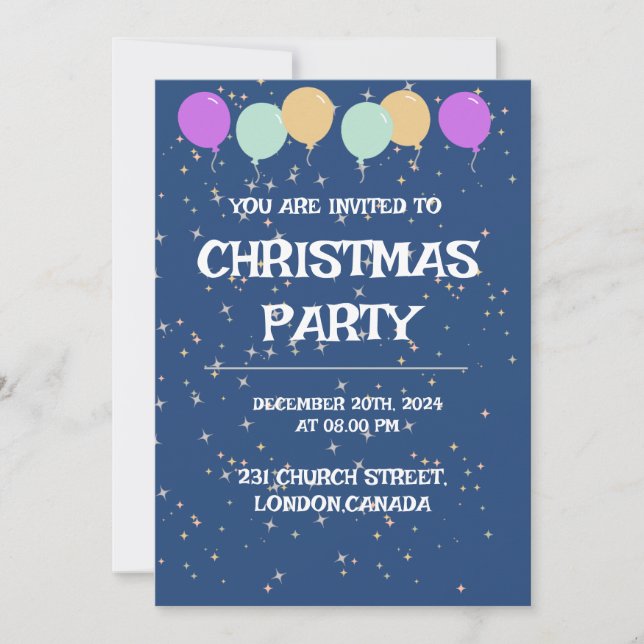 INVITATION À LA FÊTE DE NOËL (Devant)