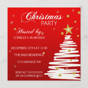 Invitation à la fête de Noël