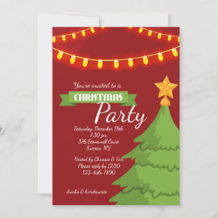 Invitation à la fête de Noël