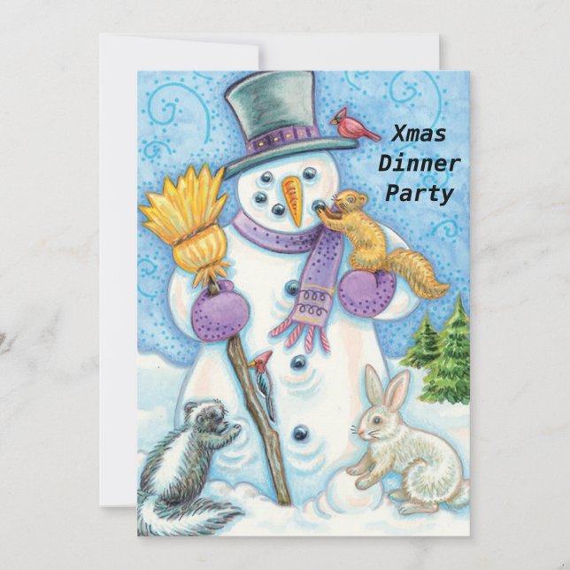 Invitation à la fête de Noël 2 (Devant)