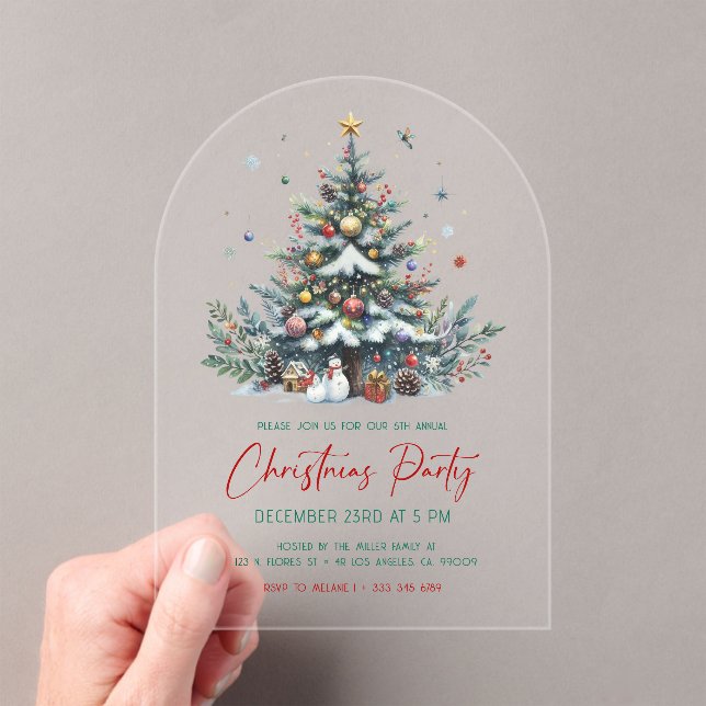 Invitation à la fête de Noël autour de l'arbre de  (In situ (ordinateur de poche))