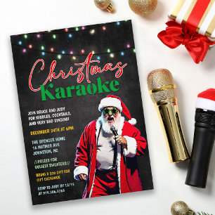 Invitation à la fête de Noël avec Karaoké
