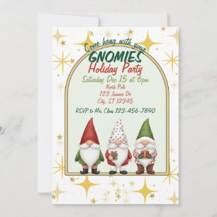 Invitation à la fête de Noël avec vos Gnomies