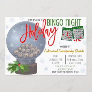 Invitation à la fête de Noël Bingo