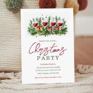 Invitation à la fête de Noël, Carte de fête de Noë