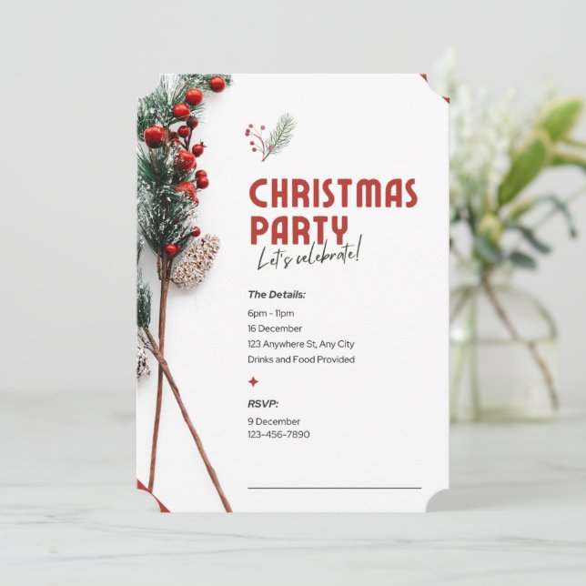 Invitation à la fête de Noël, c'est parti ! (Debout devant)