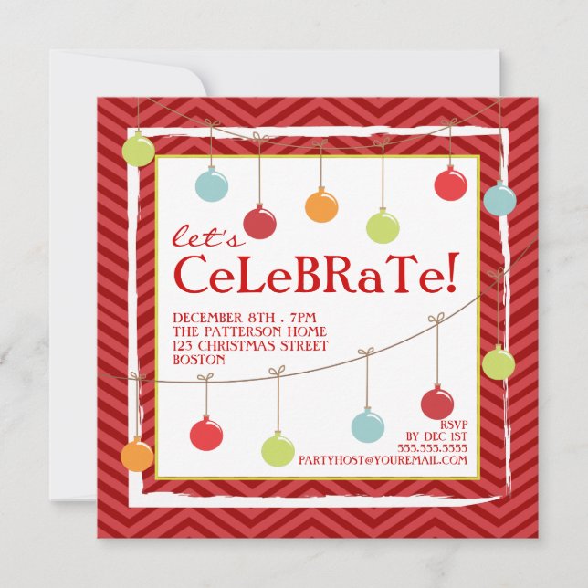 Invitation à la fête de Noël dans les couloirs de  (Devant)