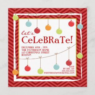 Invitation à la fête de Noël dans les couloirs de