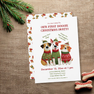 Invitation à la fête de Noël de Fun Doggie