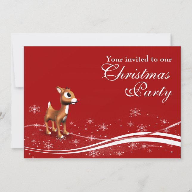 Invitation à la fête de Noël de l'amateur de caric (Devant)