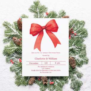 Invitation à la fête de Noël de l'arc rouge