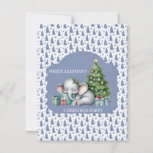 Invitation à la fête de Noël de l'éléphant blanc