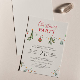 Invitation à la fête de Noël de l'entreprise
