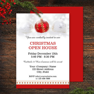 Invitation à la fête de Noël de l'entreprise
