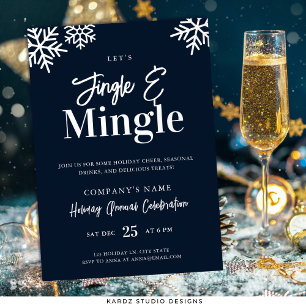 Invitation à la fête de Noël de Modern Blue Compan