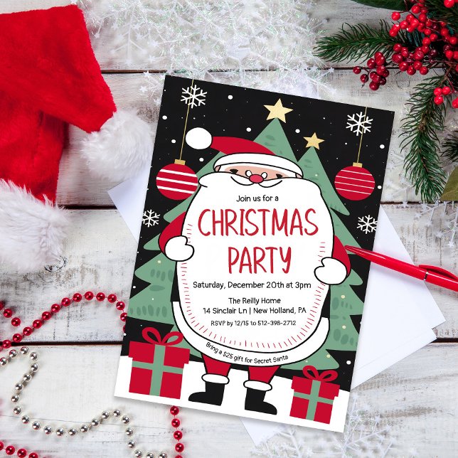 Invitation à la fête de Noël de Santa (Créateur téléchargé)