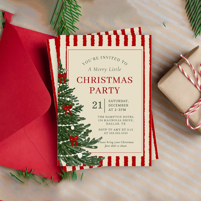 Invitation à la fête de Noël de vacances (Créateur téléchargé)