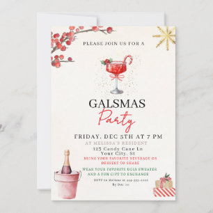 Invitation à la fête de Noël des filles